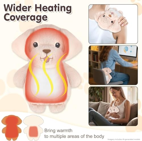 SuzziPad Golden Retriever Microwave Heating Pad Plush, 6.3" X 10.6", 1.5 Lb - style: Golden Retriever