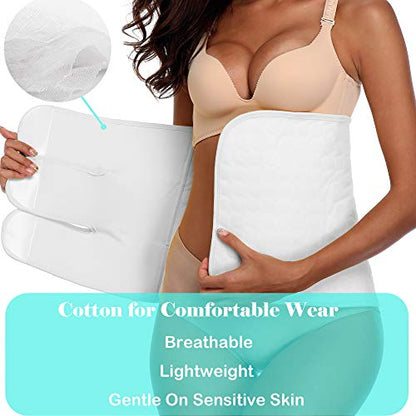 Abdominal Binder Post Surgery, C Section, Hysterectomy & Postpartum Band - size: Large