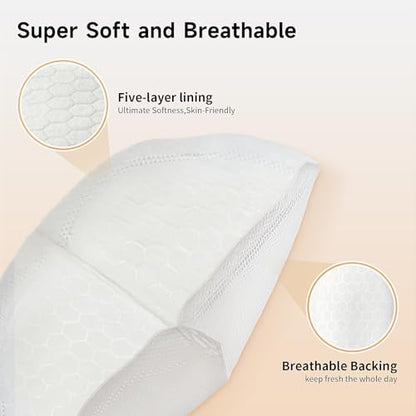 Snow Bear Ultra-Thin Disposable Nursing Pads, 100 Count Super Absorbent and Breathable Breast Pads for Breastfeeding Moms, Stay Dry & Comfortable, Leakproof Protection