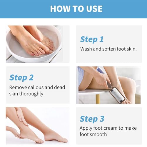 Fu Store 2 Pack Foot Files Callus Remover Foot Rasp Dual Sided Foot File - color: Brown