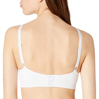 Lamaze Women's Single and Multi Pack Maternity Overnight Nursing Wide Shoulder Bra - color: White 1, size: Medium