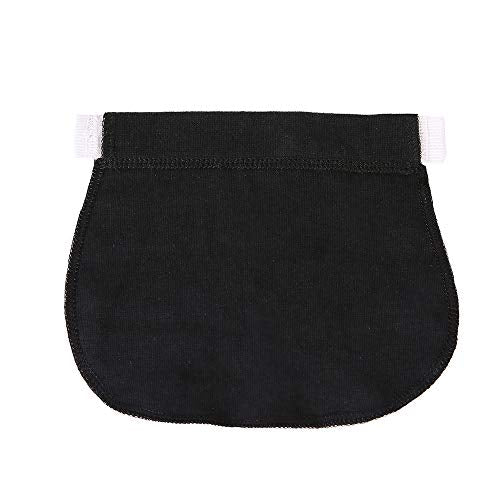 Maternity Pants Extender Elastic Waist Extender Pregnancy Waistband Extender for Pregnancy (Black)