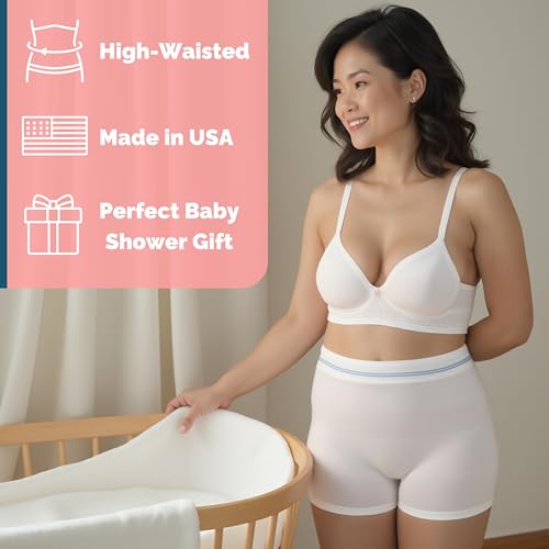 Popped Disposable Postpartum Mesh Underwear for Women, High Waist, 5 Pack
