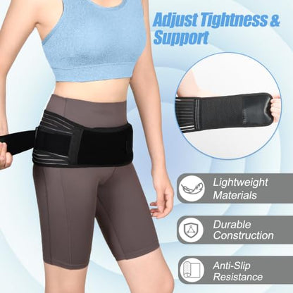 SI Joint Belt Sacroiliac Hip Belt for Women and Men - size: Large