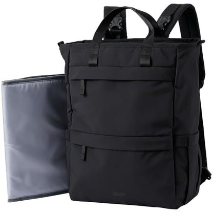Diaper Bag Backpack Ultra-Lightweight Baby Diaper Bag (Black) - color: Black