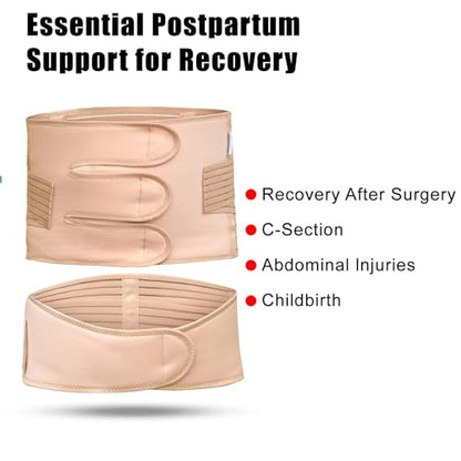 Postpartum Belly Band for Women,Belly Binder for Postpartum Support,Adjustable After Birth Belly Wrap,Belly Binder. - size: Medium