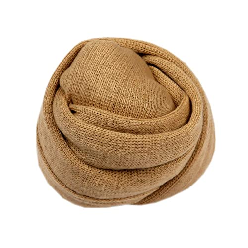 Coberllus Newborn Baby Photography Props Stretch Swaddle Wrap - color: Brown