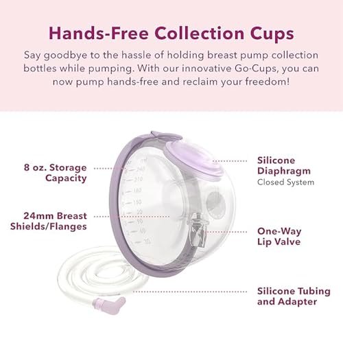 Rumble Tuff EZ Express Breast Pump Collection Cups, 8 oz, Wearable - size: EZ Express + Go-Cups + Cooler backpack