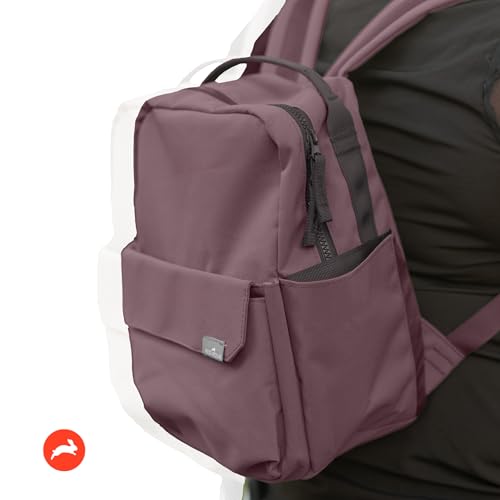 Mini Roo Diaper Bag Backpack, Mauve Baby Bag - 6 Pockets For Daily Carry - color: Mauve