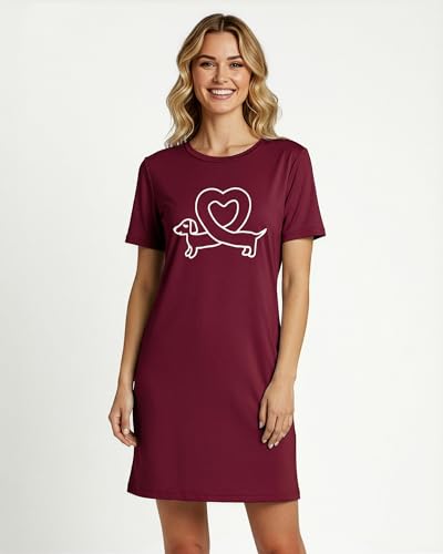3 Pack Women's Nightgowns Short Sleeve Sleep Dress Night Gowns Sleepshirts - color: Set 2, size: Small