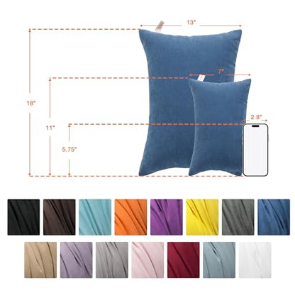 NTBAY Toddler Pillows, Set of 2, 13"x18", Light Grey - color: Light Grey, size: 13"x18"