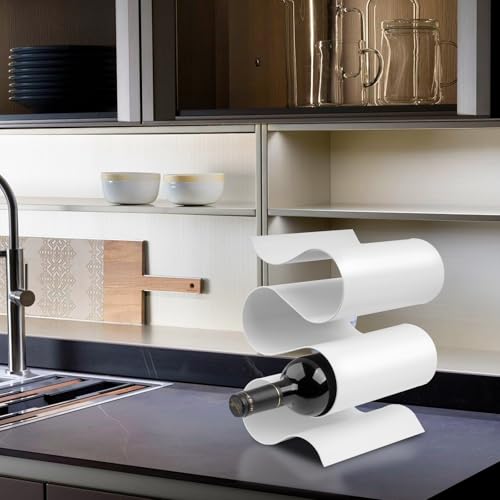 Wine Rack Countertop, Creativity Modern Small Wine Holder - color: White