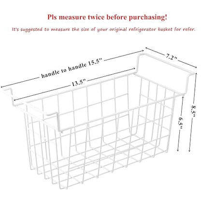 Chest Freezer Organizer Bins 15.5in Metal Wire Baskets - size: 15.5 inch