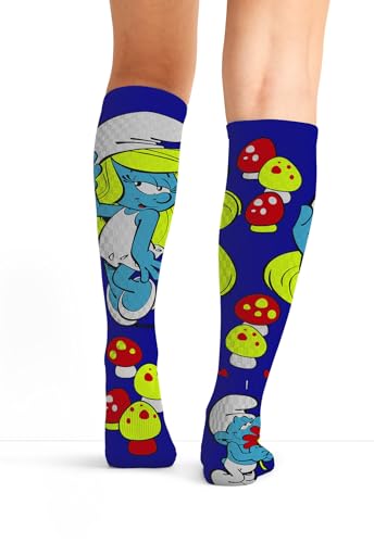 Cherokee Legwear Compression Socks for Women 10-15 mmHg (1-Pair Pack) - color: Smurfette, size: One Size Plus