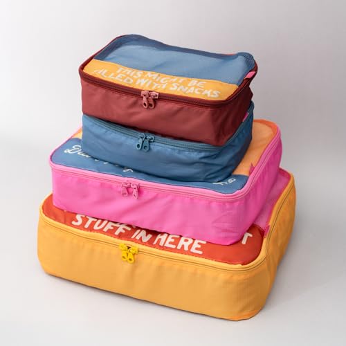 ban.do Packing Cube Set of 4, Really Important Stuff - color: Really Important Stuff