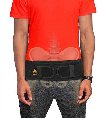 Sparthos Sacroiliac SI Belt, SI Joint Belt for Women & Men - Black, Regular - color: Black