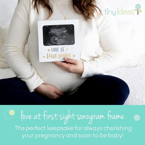 Love at First Sight White Sonogram Keepsake Frame - size: One Size, style: Love at First Sight Frame
