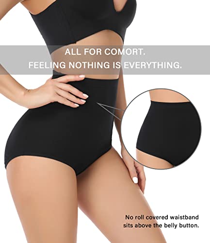wirarpa Women's Underwear Cotton Super High Waisted Briefs Stretch Full Coverage Panties 4 Pack - color: 00-multicolora3, size: 5X-Large