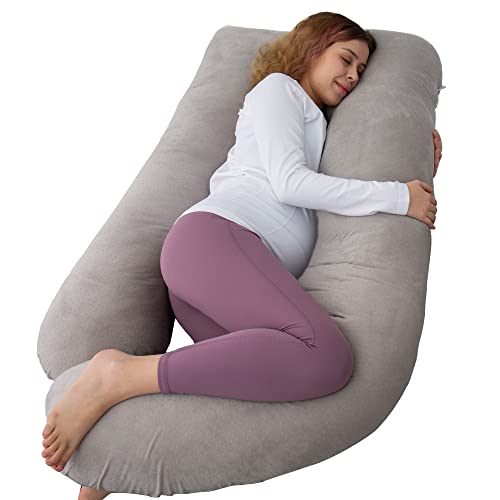 60 Inch Pregnancy Pillows for Sleeping (Grey) - color: Grey