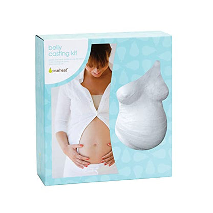Pearhead Belly Casting Kit, Pregnancy Keepsake Making Kit, White - color: Belly Casting Kit