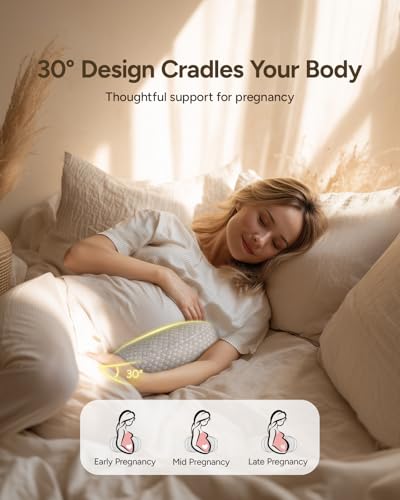 Pregnancy Wedge Pillow for Sleeping, Small Pregnancy Pillow for Travel - size: Regular
