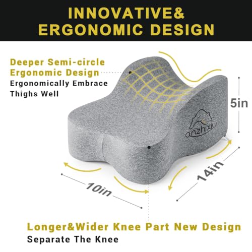 anzhixiu Chair Pads, Black and Gray - color: Light Gray, size: Large