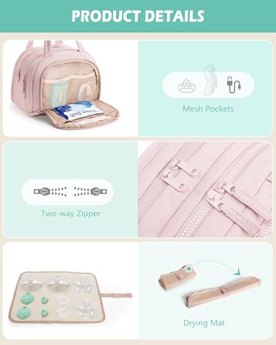 Wearable Breast Pump Bag Compatible with Momcozy/Medela/Elvie/Eufy
