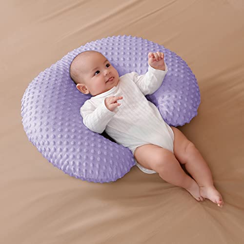 Nursing Pillow and Positioner with Cover for Breastfeeding - color: Orchid