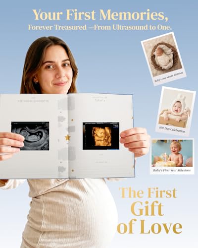 Baby Memory Book, Keepsake Baby Book Record from Pregnancy to Age 5, 8"x10"