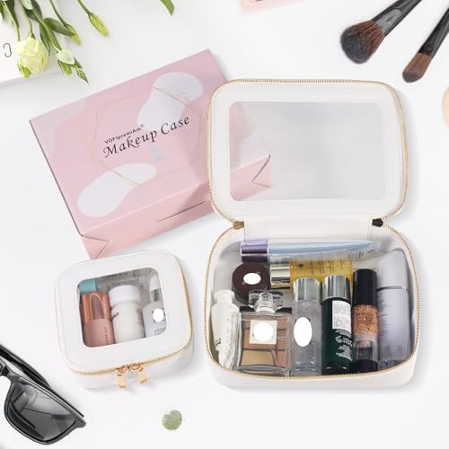 VOFIpremiAm Clear Toiletry Bag & Mini Makeup Bag Set - size: Medium+Mini (Shapely)