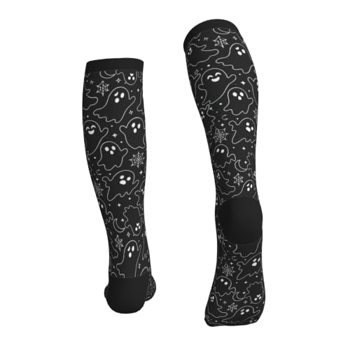 Compression Socks Women and Men 15-20mmHg-Circulation Support Socks for Athletic Running Cycling - color: Ghost