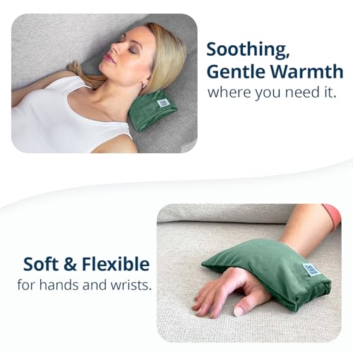 Mini Microwave Heating Pad and Cold Pack, Cold Hands, Neck and Wrists 4x8in - color: Morning Dew