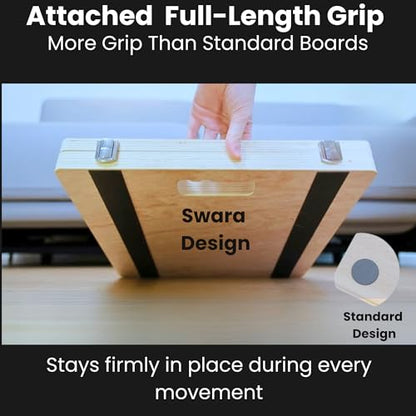 Swara 12.6″ Ankle Board for Calf Stretching & Exercise, 400 lbs Capacity - size: 12.6x14 Inch