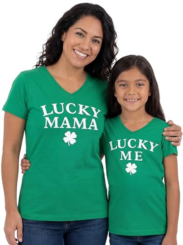 Unique Baby Besties Mommy and Me Matching Mothers Day Shirts - color: Lucky Clover, size: 12 Months