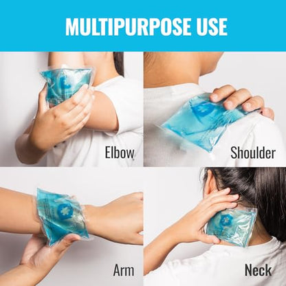 ICEWRAPS Reusable Ice Packs Compact 3 x 5 in, Soft Cooling, Pack of 6 - size: 6 Packs