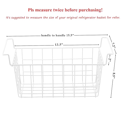 Orgneas 15.5" Freezer Organizer Bins for Chest Freezer Storage Rack Bins - size: 15.5 inch