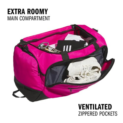 adidas Defender Duffel Bag, Team Shock Pink 2, OSFA - color: Team Shock Pink 2/Medium 59L, style: Medium 59l