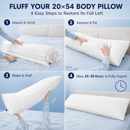 KISSKI Cooling Body Pillow for Adults, Adjustable Memory Foam Long Pillow - color: Dark Gray