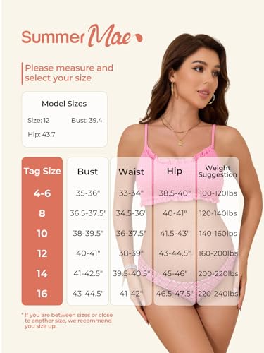 Summer Mae Ruffle Maternity Swimsuit Two-Piece Low Rise Bikini Bathing Suit - color: Pink Geometry, size: 10