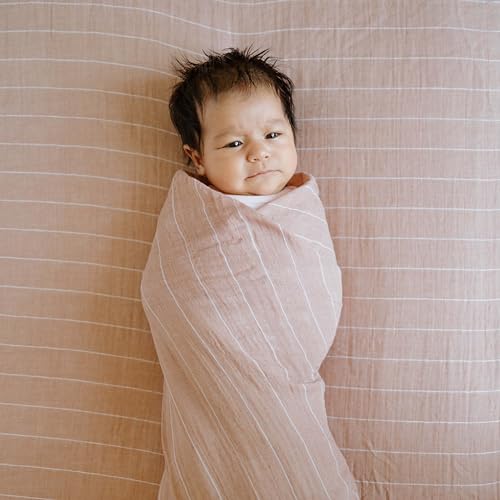 Blanket - color: Mauve Stripe
