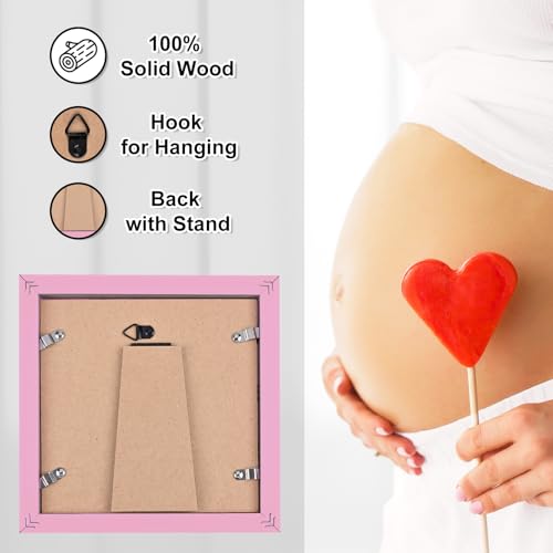 KINLINK Baby Sonogram Picture Frame, Ultrasound Picture Frame Light Pink - color: Light Pink, size: 6x6