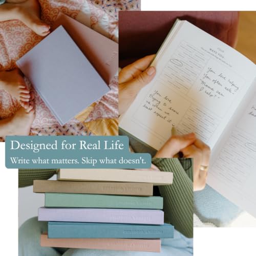 Kept Collection Childhood, A History Baby Memory Book, Birth to Age 18, Heirloom Keepsake Milestone Journal (Lavender) - color: Lavender