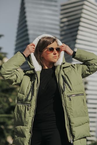 Orolay Women's Thickened Down Jacket - color: Green, size: Large