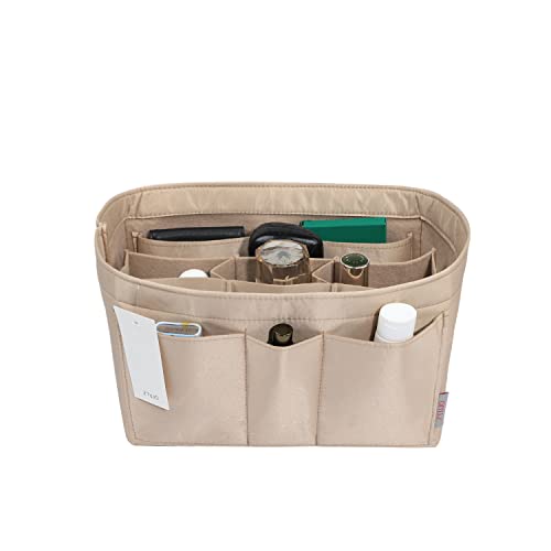 ZTUJO Purse Organizer Insert, Felt Bag Organizer For Handbag Purse Organizer,13 Colors, 6 Size (Medium, Silky Beige) - color: Silky Beige, size: Medium