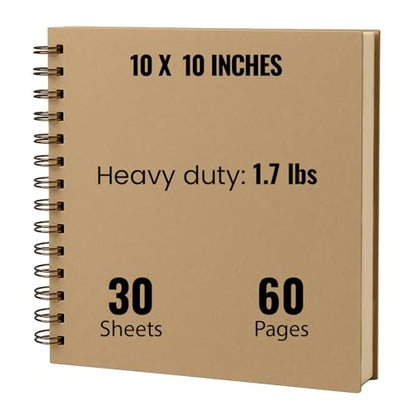 10x10 Modern Shop Scrapbook Album| Hardcover & Extra Thick- 250gsm 60 page - size: 10 x 10 60 page