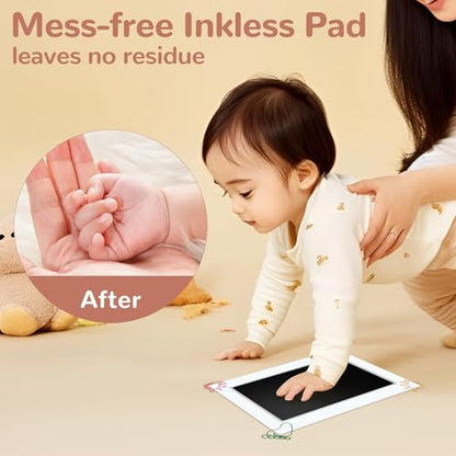 PChero 6" x 4" Large Size Baby Inkless Handprint and Footprint Kit