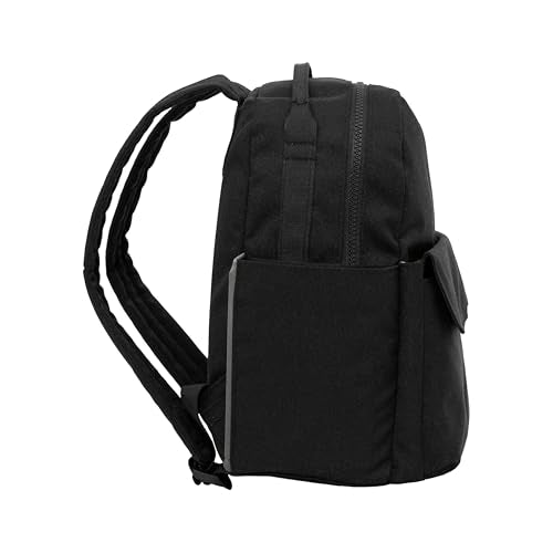 Mini Roo Diaper Bag Backpack, Black Small Baby Bag - 6 Pockets for Everyday - color: Black