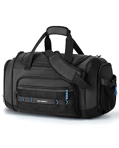 BAGSMART 4-in-1 Gym Bag for Women Men, TSA Duffle Bag for Travel - color: Black