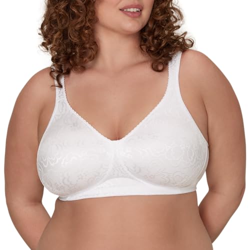 Playtex Women's Wireless Bra, 18 Hour Plus-Size Bras Available, Ultimate Lift, Moisture-Wicking, Single or 2-Pack - color: White, size: 38D
