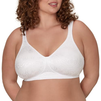 Playtex Women's Wireless Bra, 18 Hour Plus-Size Bras Available, Ultimate Lift, Moisture-Wicking, Single or 2-Pack - color: White, size: 40C